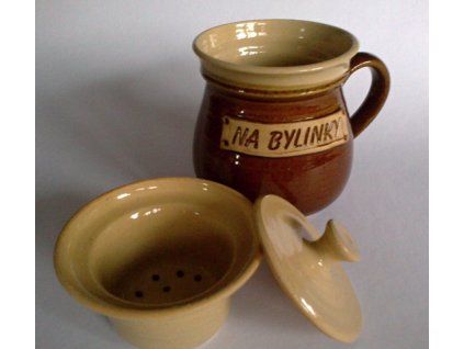 Bylinkový hrnček kamenina